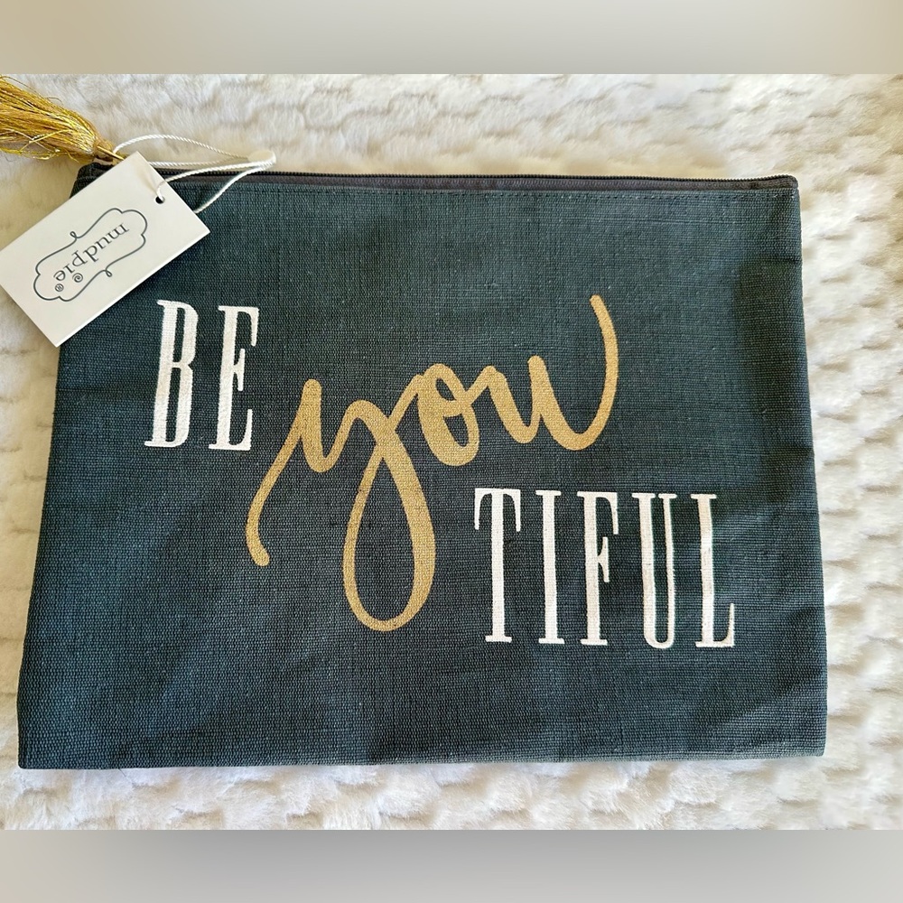 Mud Pie BeYouTiful Glam Makeup Case/ Clutch, NWT